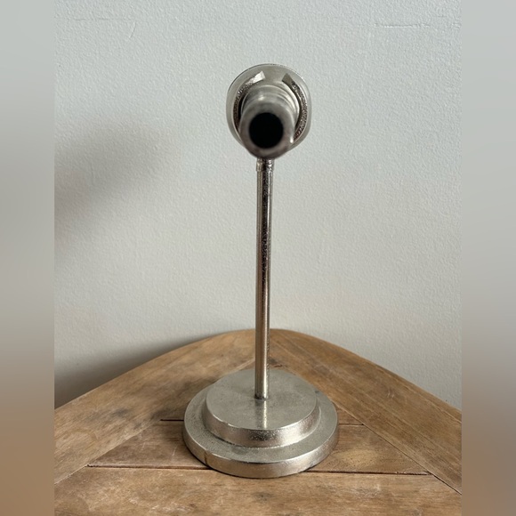 Pier 1 Decoration Silver Chrome Microphone Mic Cool Fixture! - Picture 6 of 6